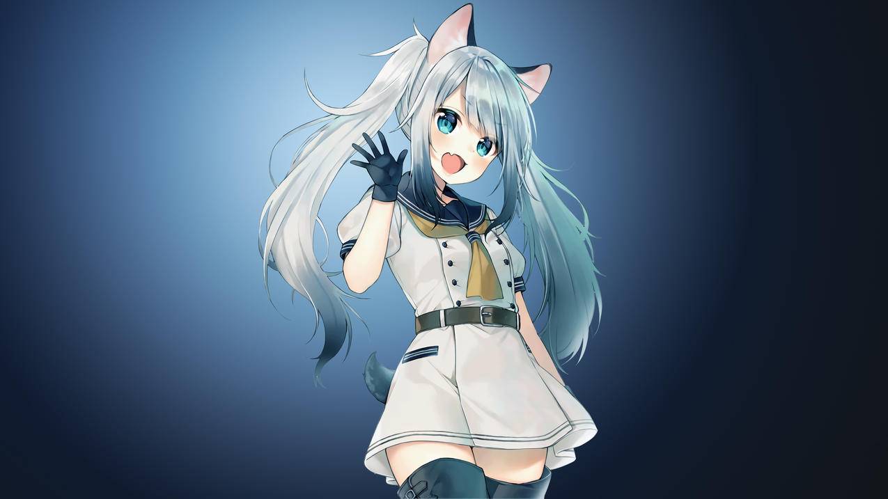 Kitty,Kat可爱动漫女生,4K高清动漫壁纸