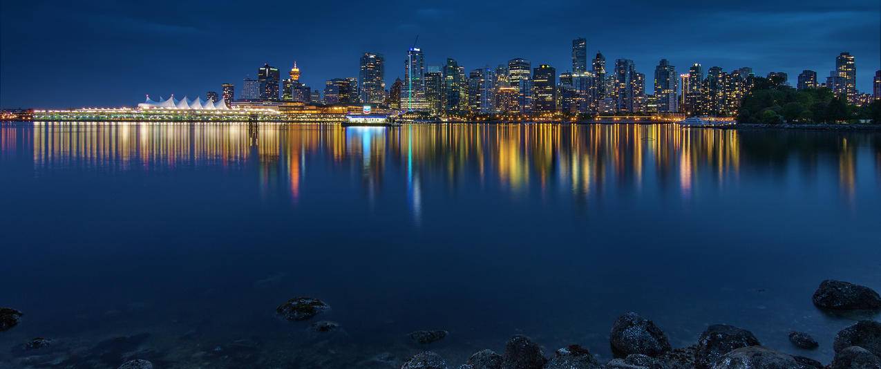 漂浮的城市3440x1440风景壁纸