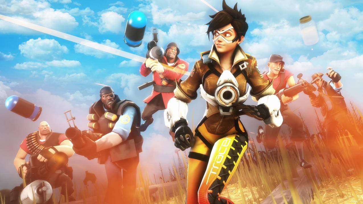 Overwatch,守望先锋,士兵,猎空4k高清壁纸