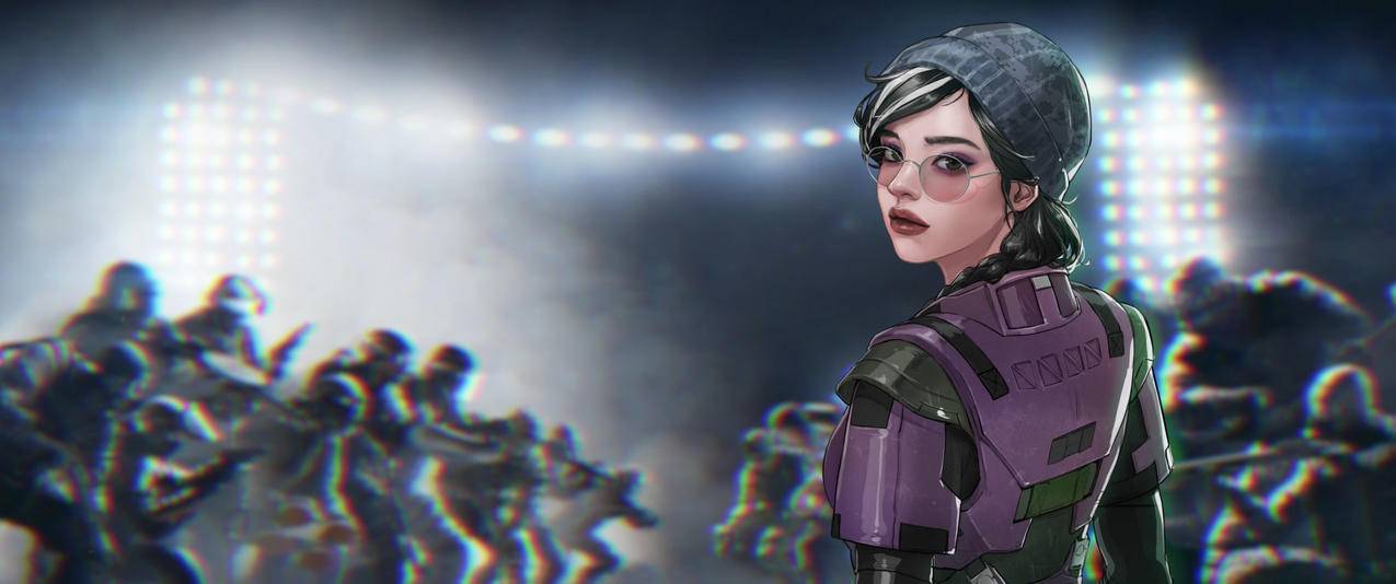 彩虹六号围攻rainbow,six,siege,dokkaebi,戴眼镜美女3440x1440带鱼屏壁纸