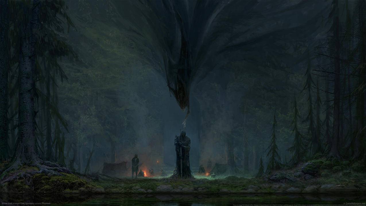 《致命躯壳Mortal,Shell》河,树林,黑雾,压抑,4K高清游戏壁纸