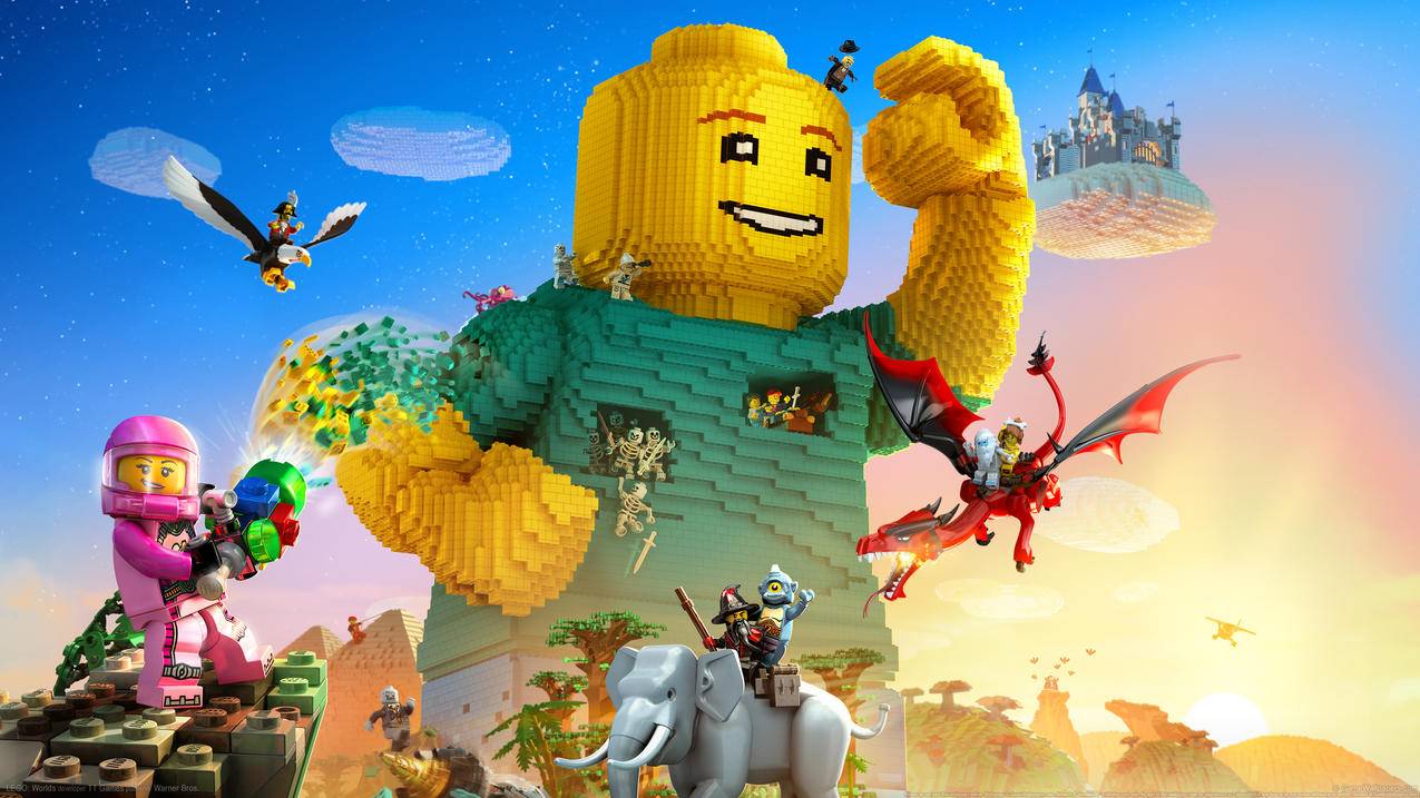 《,乐高世界,LEGO,WORLDS》,4K高清壁纸