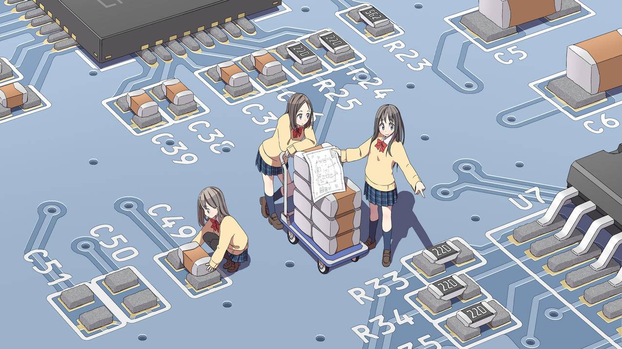 电路板娘画师SYEGO,4K高清动漫壁纸