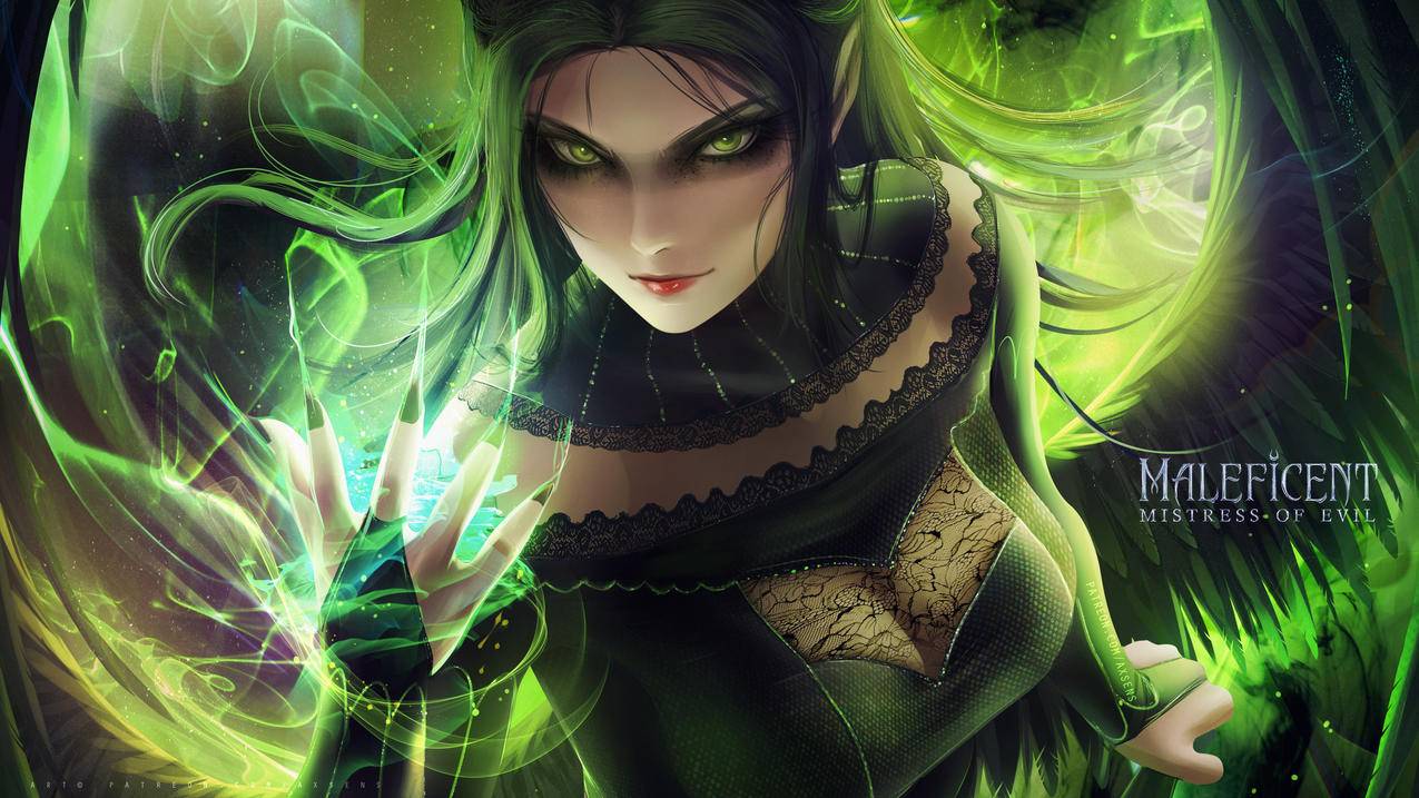 沉睡魔咒,玛琳菲森,4k壁纸