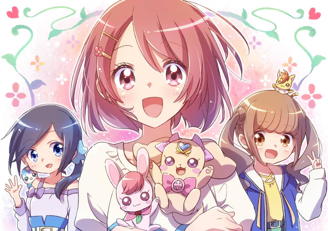 《拥抱!光之美少女》可爱,4K高清动漫壁纸