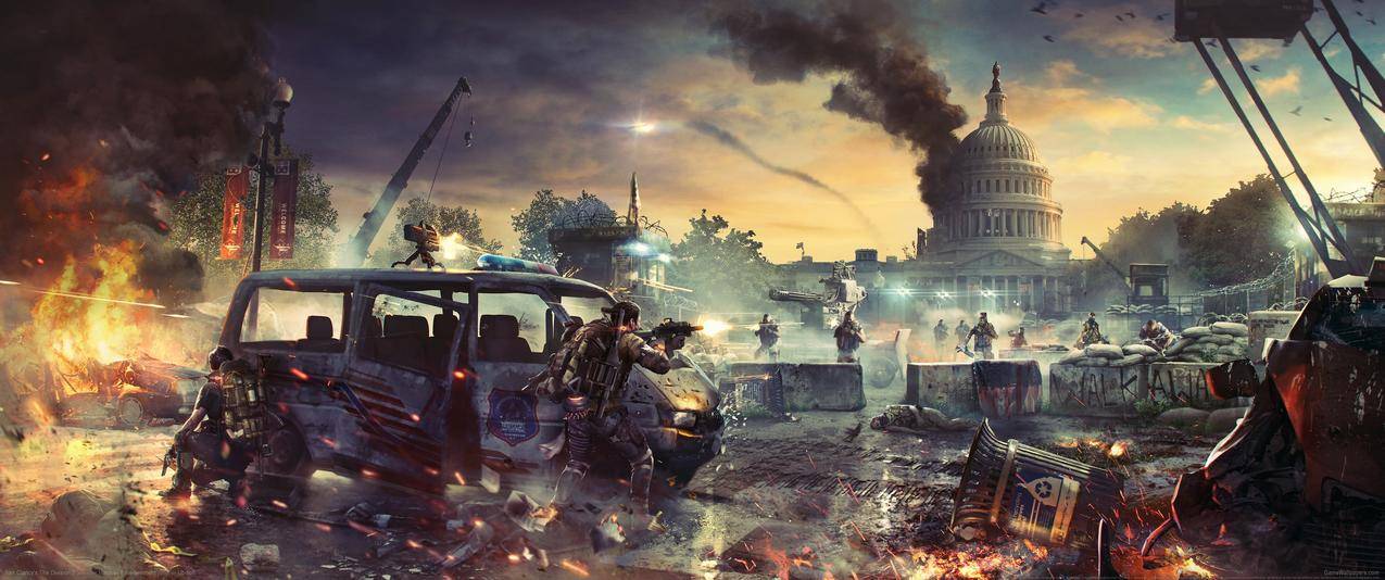 全境封锁Tom,Clancys,The,Division,2,3440x1440壁纸