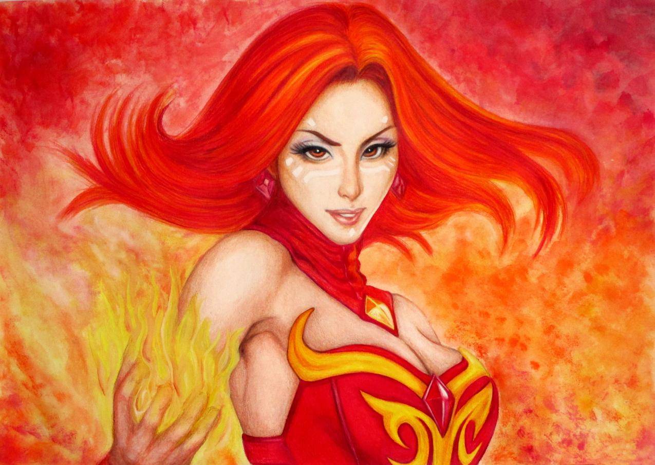 dota2火女莉娜4K壁纸