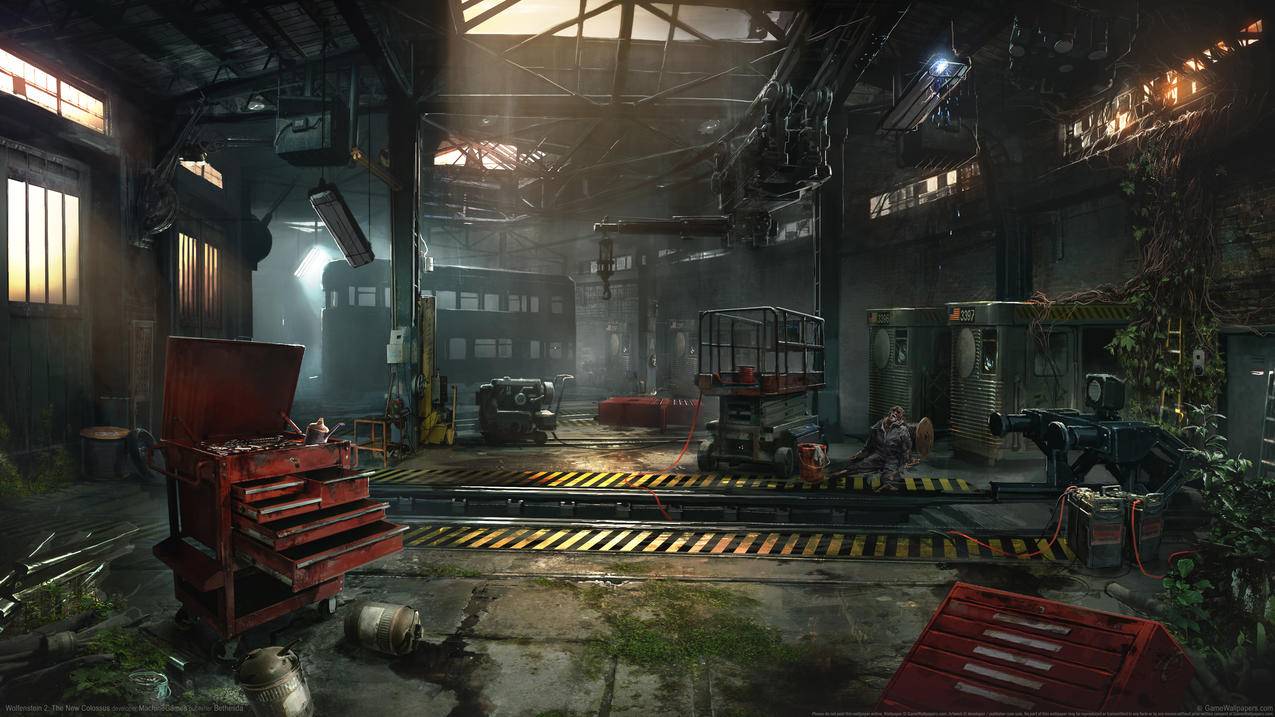 《德军总部2-wolfenstein,2》,4K高清壁纸
