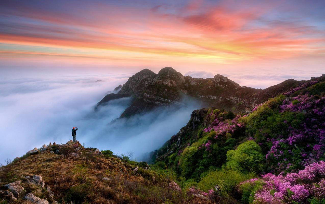 山脉美景4k摄影风景图片