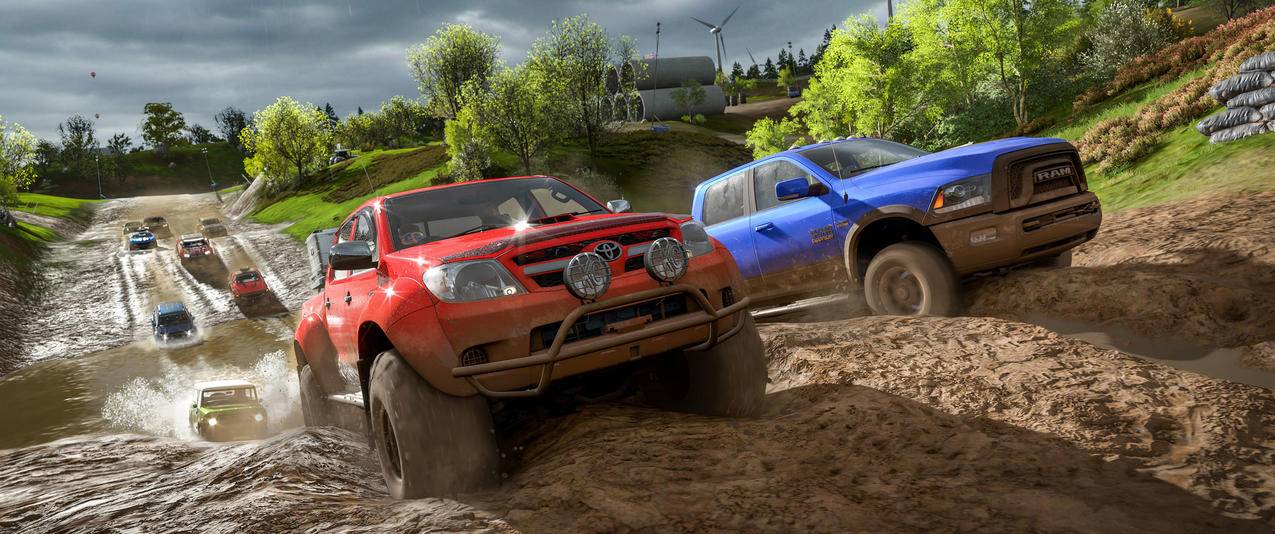 极限竞速_地平线4,Forza,Horizon,4,越野车3440x1440游戏壁纸