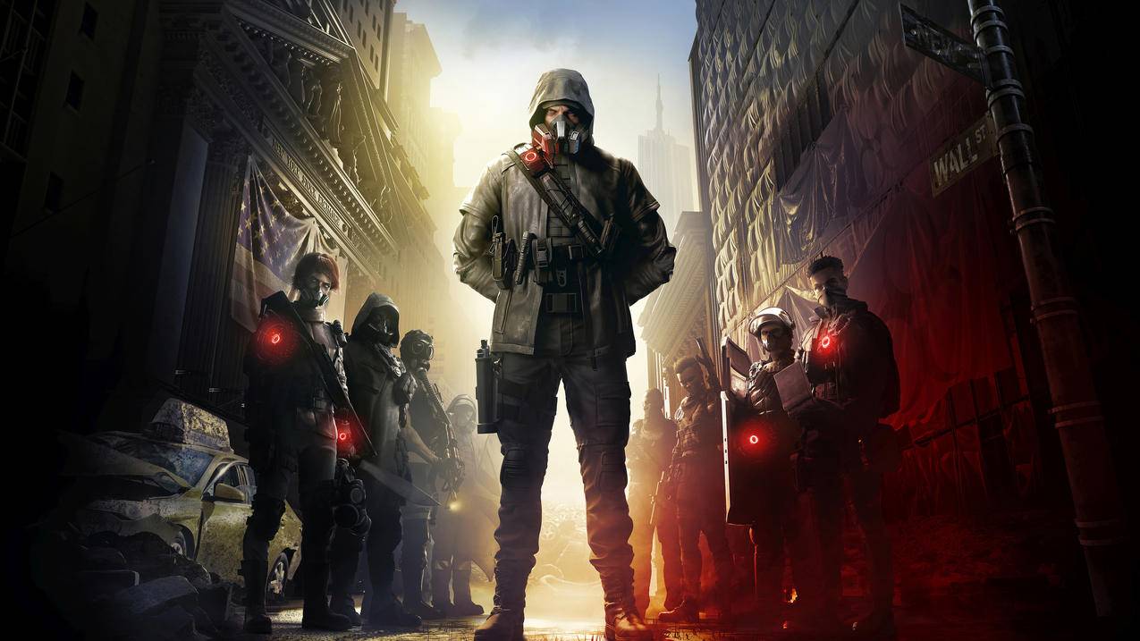 《汤姆克兰西:全境封锁2-Tom,Clancys,The,Division,2》面具,男人,4K游戏高清壁纸