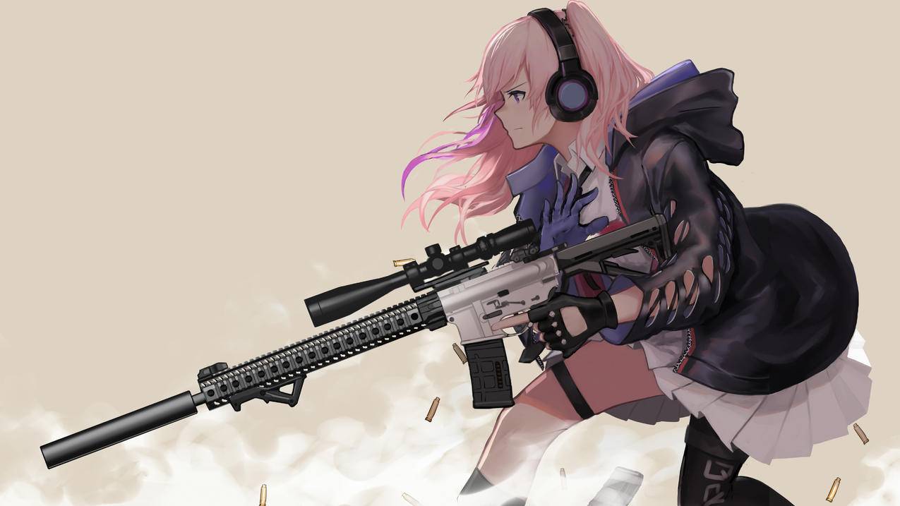 《少女前线》,长发女孩,4K高清壁纸