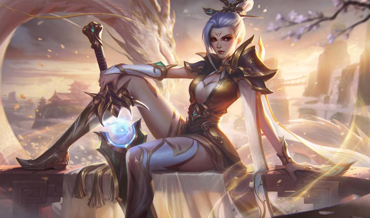 LOL英雄联盟放逐之刃,玉剑传说,武剑仙,至臻,锐雯4k游戏壁纸