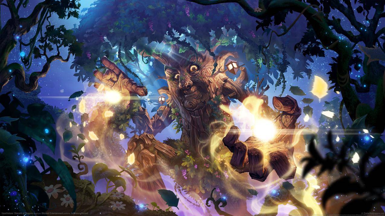炉石传说Hearthstone_ Descent of Dragons4k游戏原画壁纸3840x2160
