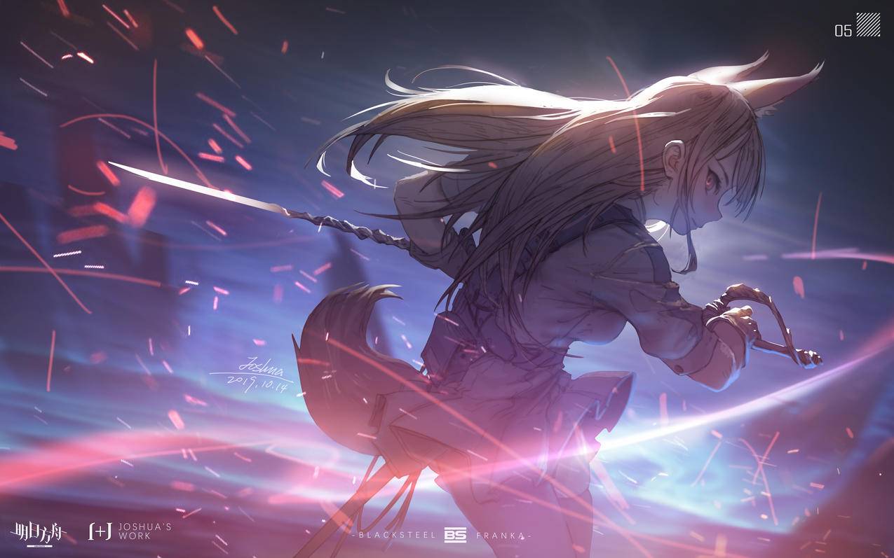《明日方舟》芙兰卡,4K高清动漫壁纸