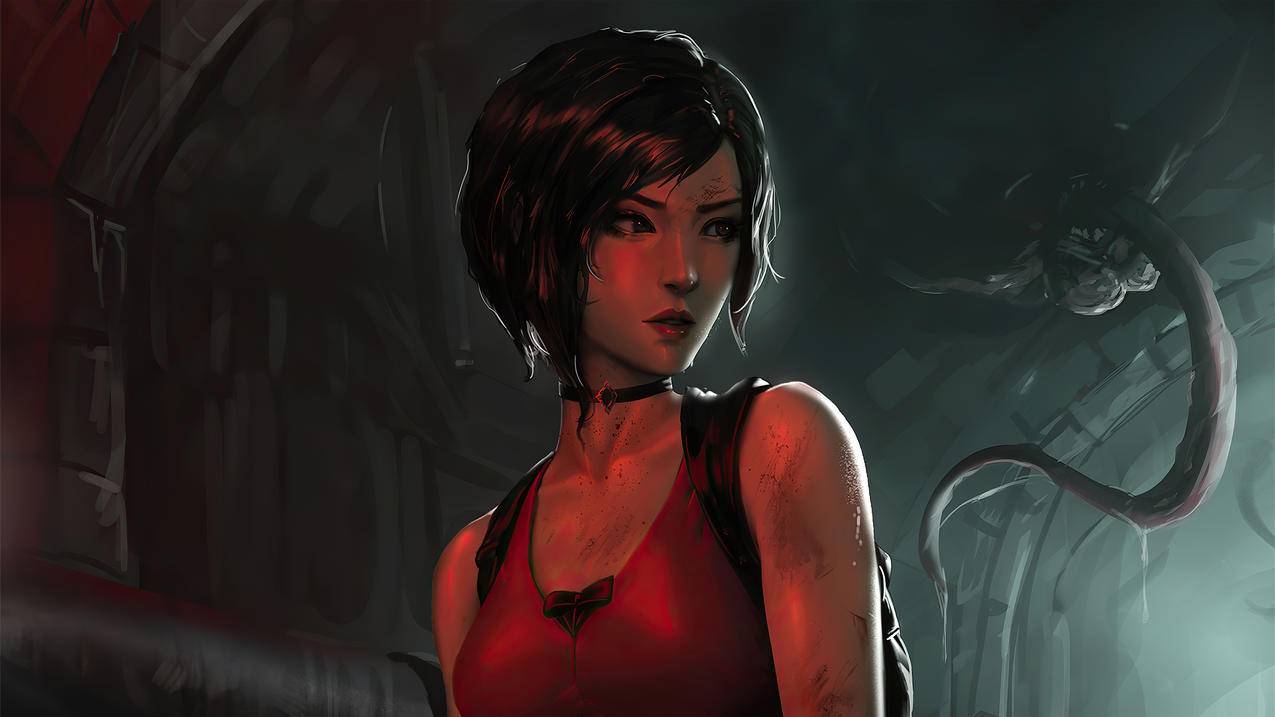 Ada,Wong艾达王《生化危机2重制版(Biohazard,Re2)》,4k高清壁纸