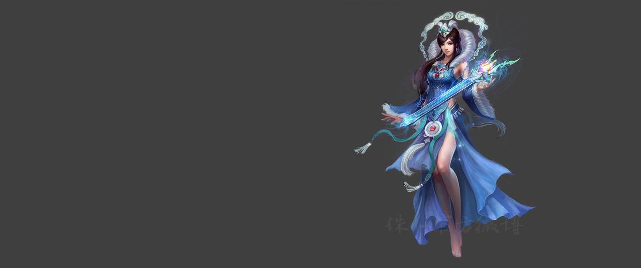诛仙古风游戏美女3440x1440壁纸