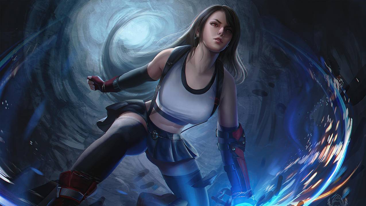 蒂法Tifa《最终幻想7》2020,4K游戏墙纸