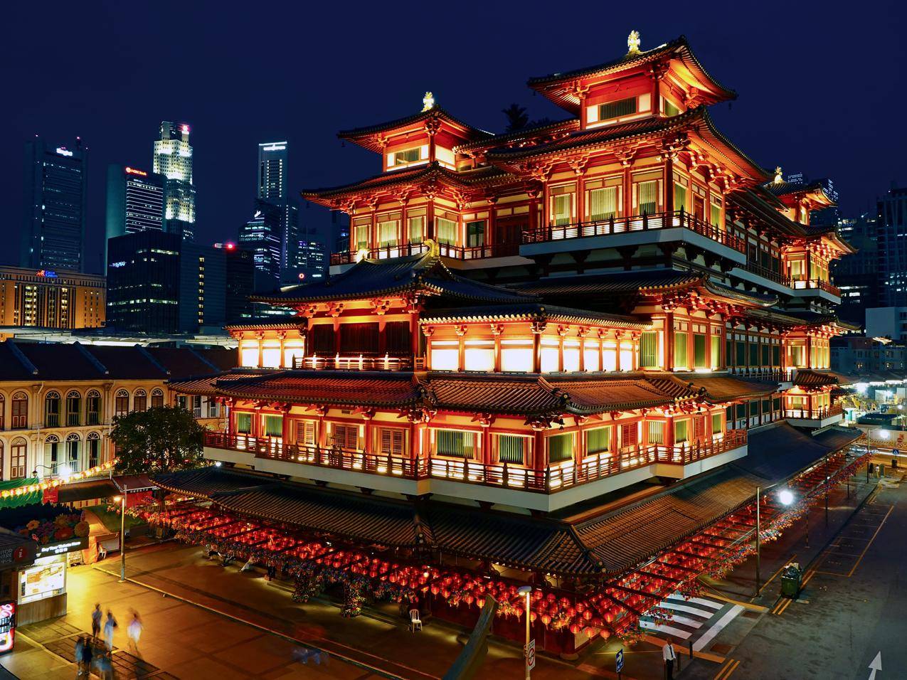 夜间照明建筑观