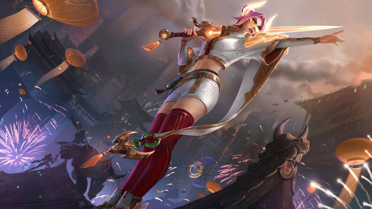 至臻,福牛守护者-菲奥娜《英雄联盟LOL》2021,4K游戏超清壁纸,4K高清壁纸