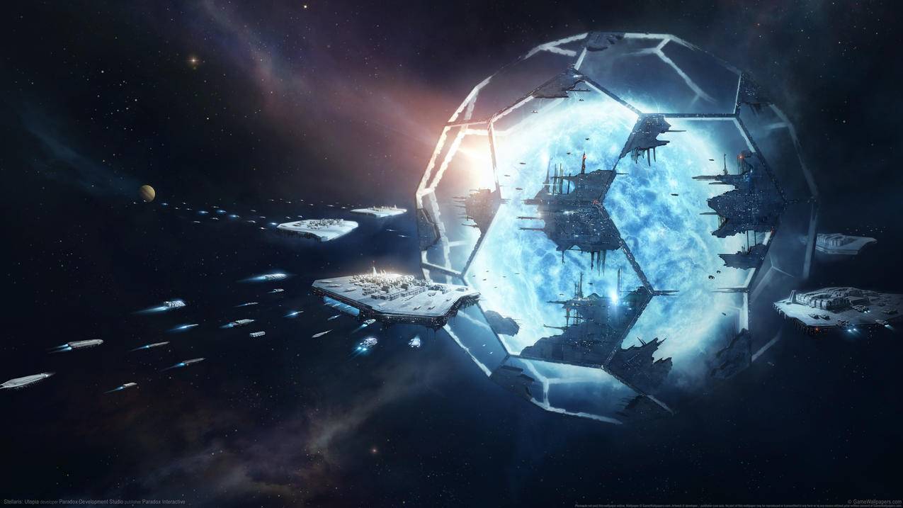 《群星,整合乌托邦-stellaris,utopia》,4K高清壁纸