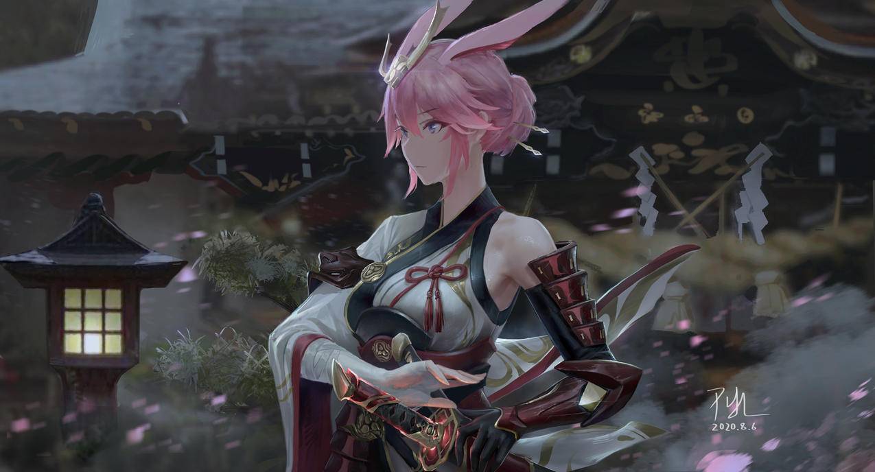 《崩坏3》庭院,女孩,4K高清游戏壁纸