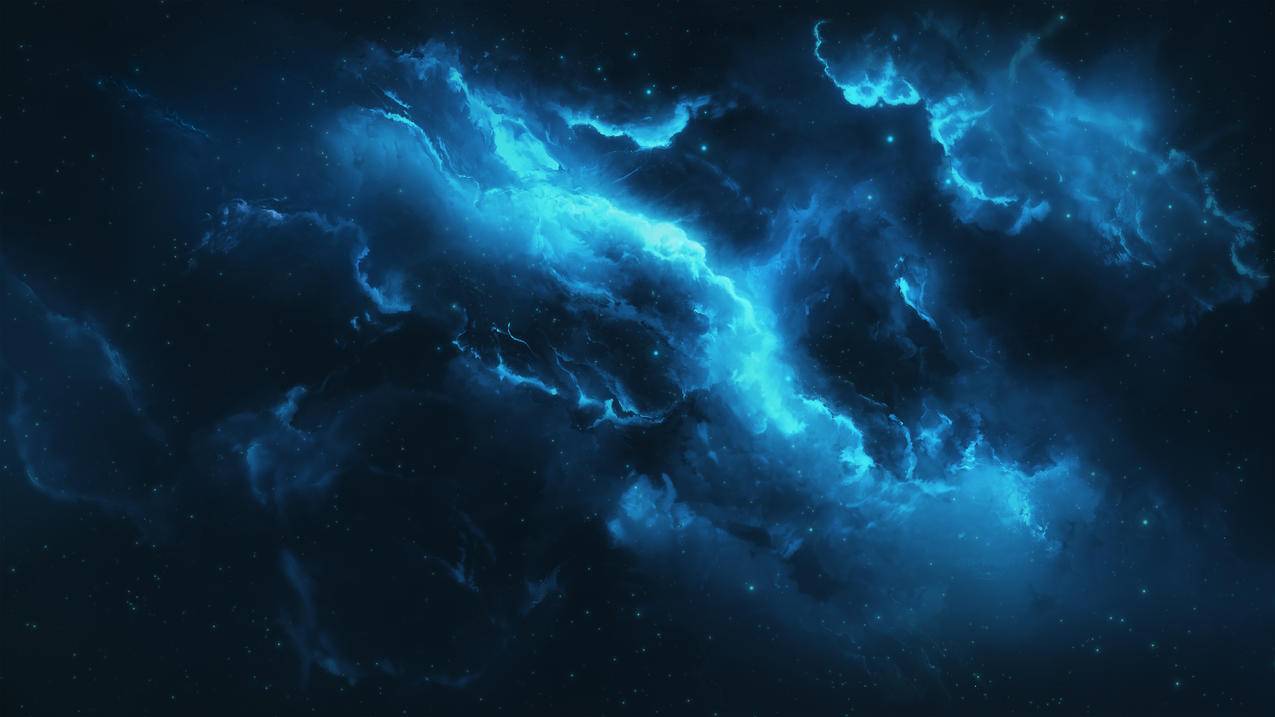 星空,蓝色星光,4K高清动漫风景壁纸,4K高清壁纸