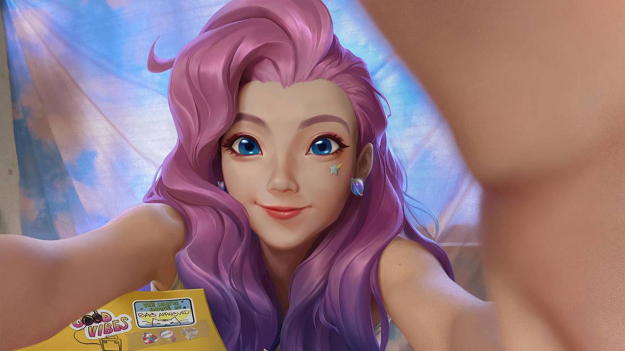《lol英雄联盟》KDA,The,Baddest,萨勒芬妮,4k超清游戏壁纸