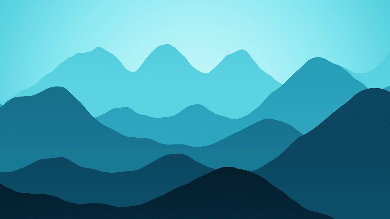 山脉矢量风景4K壁纸
