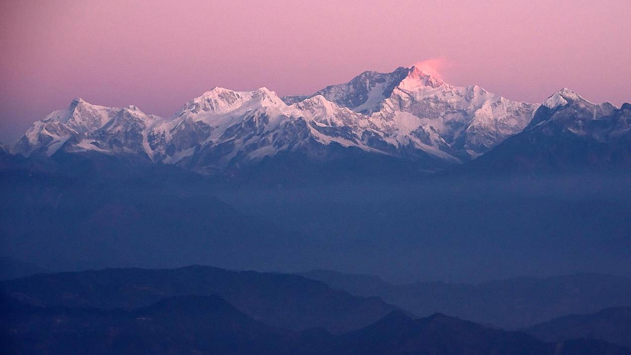 大吉岭,早晨,第一缕阳光,4K风景壁纸