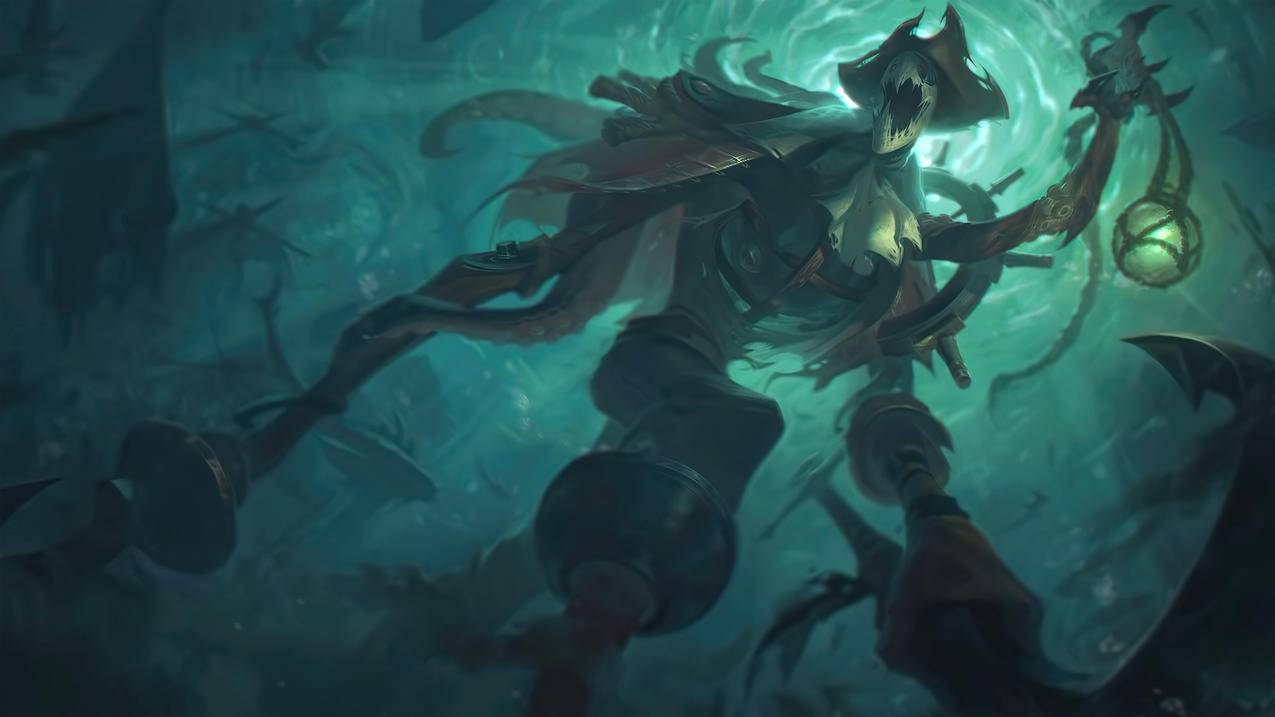 《英雄联盟LOL（铁钩船长-费德提克）》,4K游戏高清壁纸