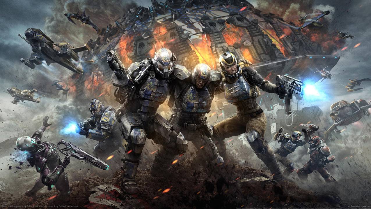 《行星边际2/Planetside》,4K游戏高清壁纸