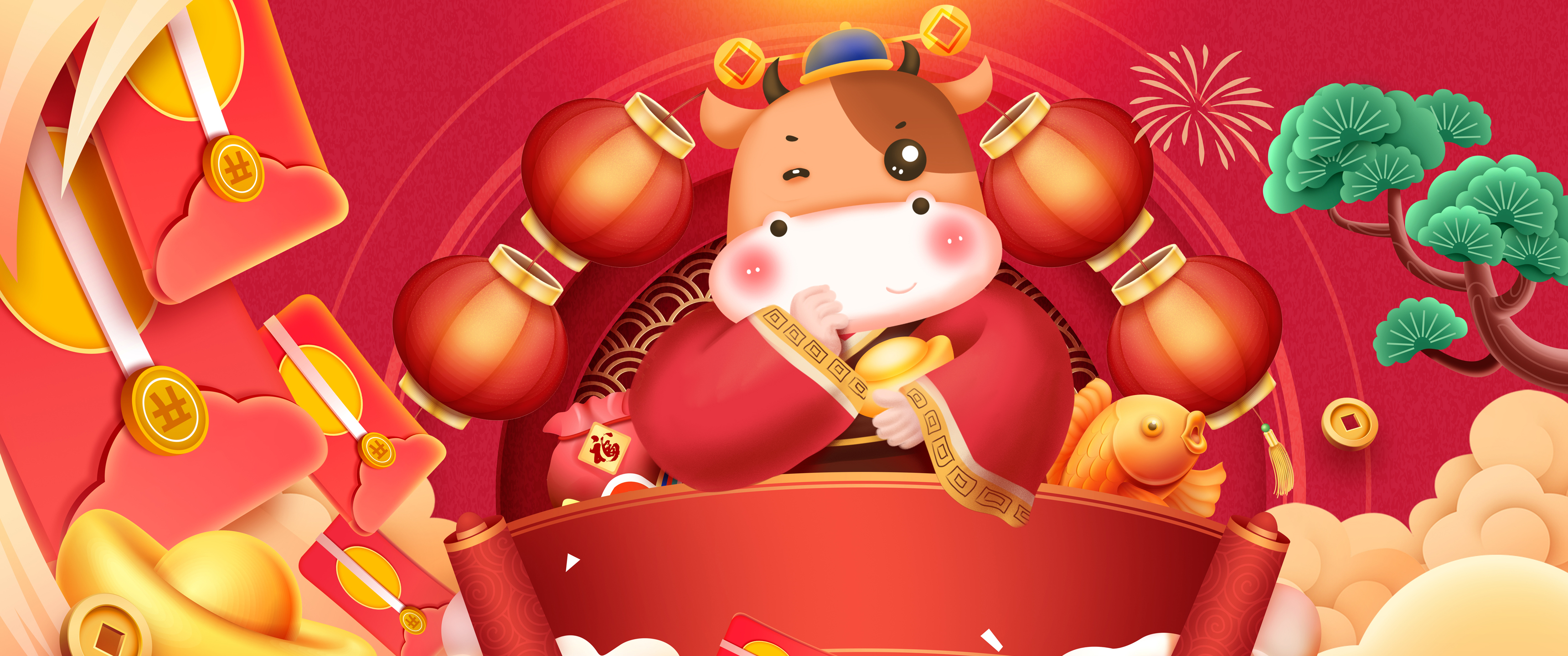 2021新年开门红3440x1440带鱼屏,曲面显示器壁纸