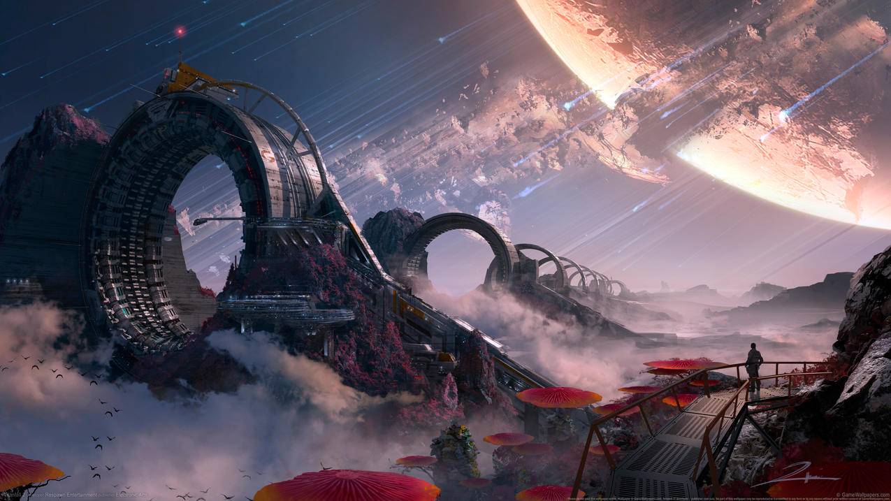《泰坦陨落2-Titanfall,2》,外星,流星雨,4K高清壁纸