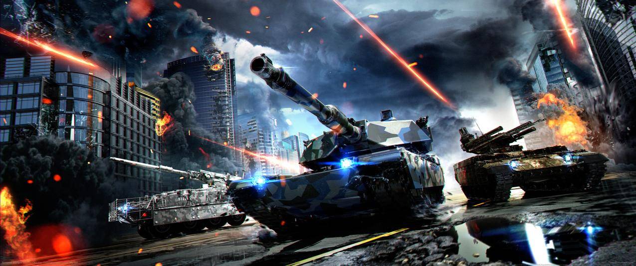 装甲战争Armored,Warfare,3440x1440壁纸