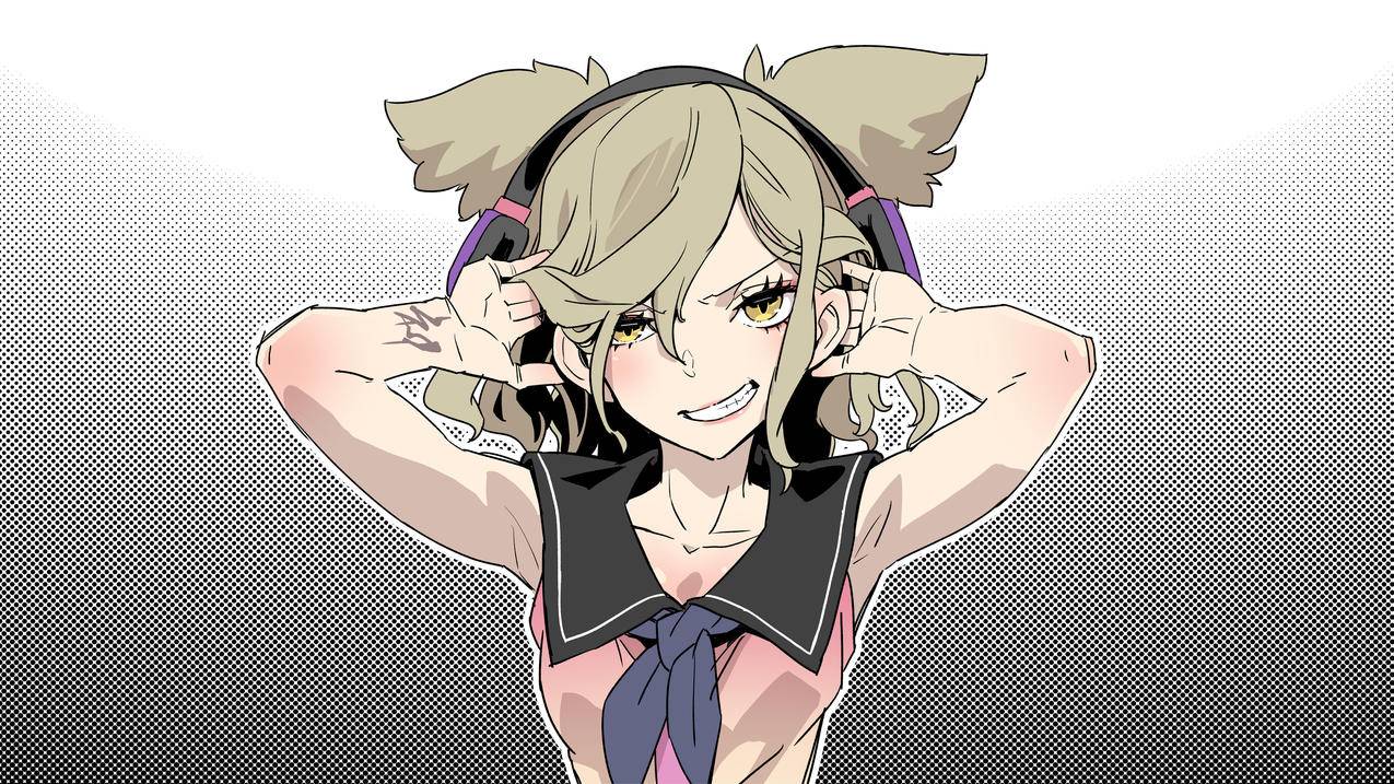 女孩,耳机,4K高清动漫壁纸