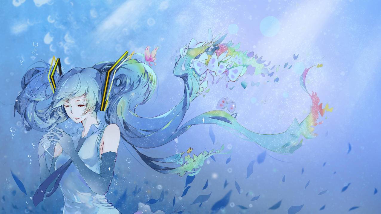 初音,深海少女,4K高清动漫壁纸