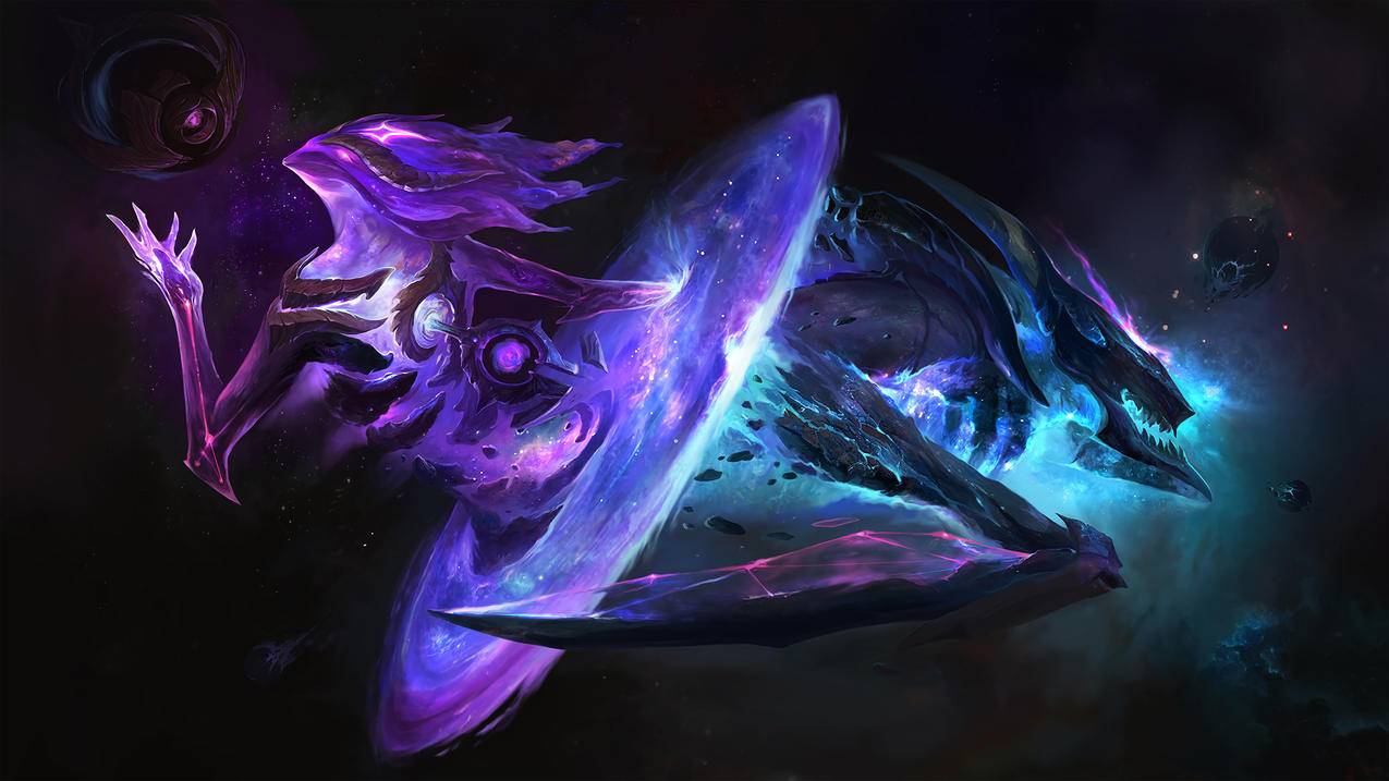 《英雄联盟LOL,死兆星,奥莉安娜,卡兹克》2020,4K高清游戏壁纸