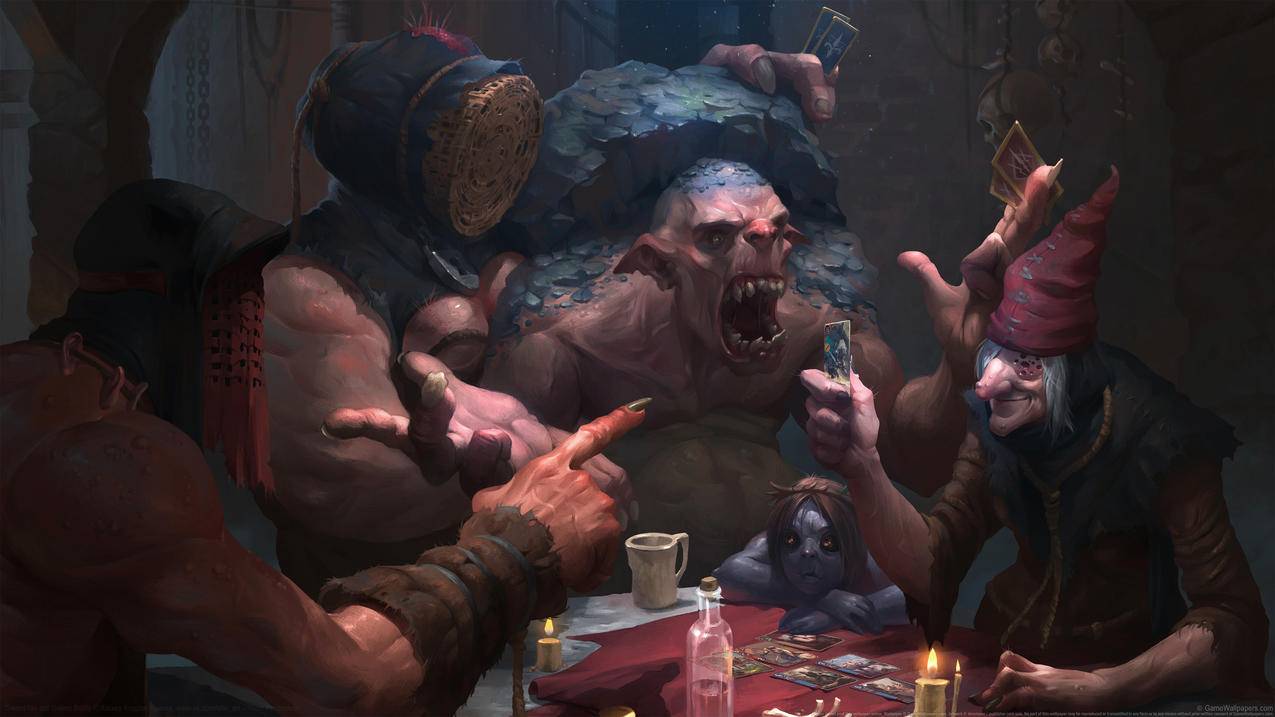 《格温范艺术-GWENT,fan,art》怪兽,4K高清壁纸