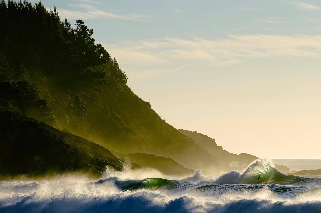 大海,冲浪,苹果mac风景5K壁纸