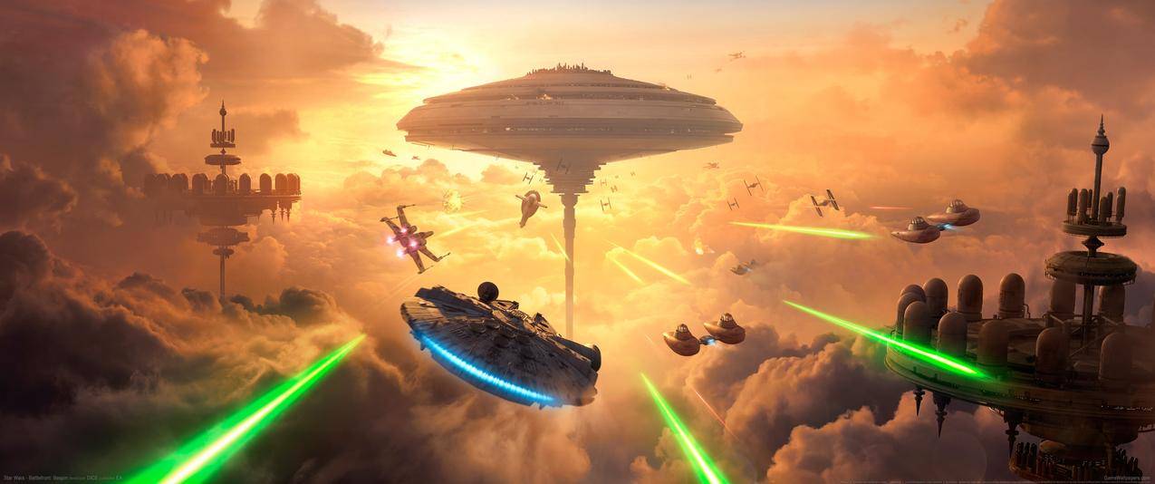 星球大战,Star,Wars,Battlefront_,Bespin,3440x1440游戏壁纸