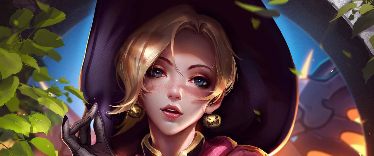 守望先锋Mercy,3440x1440壁纸