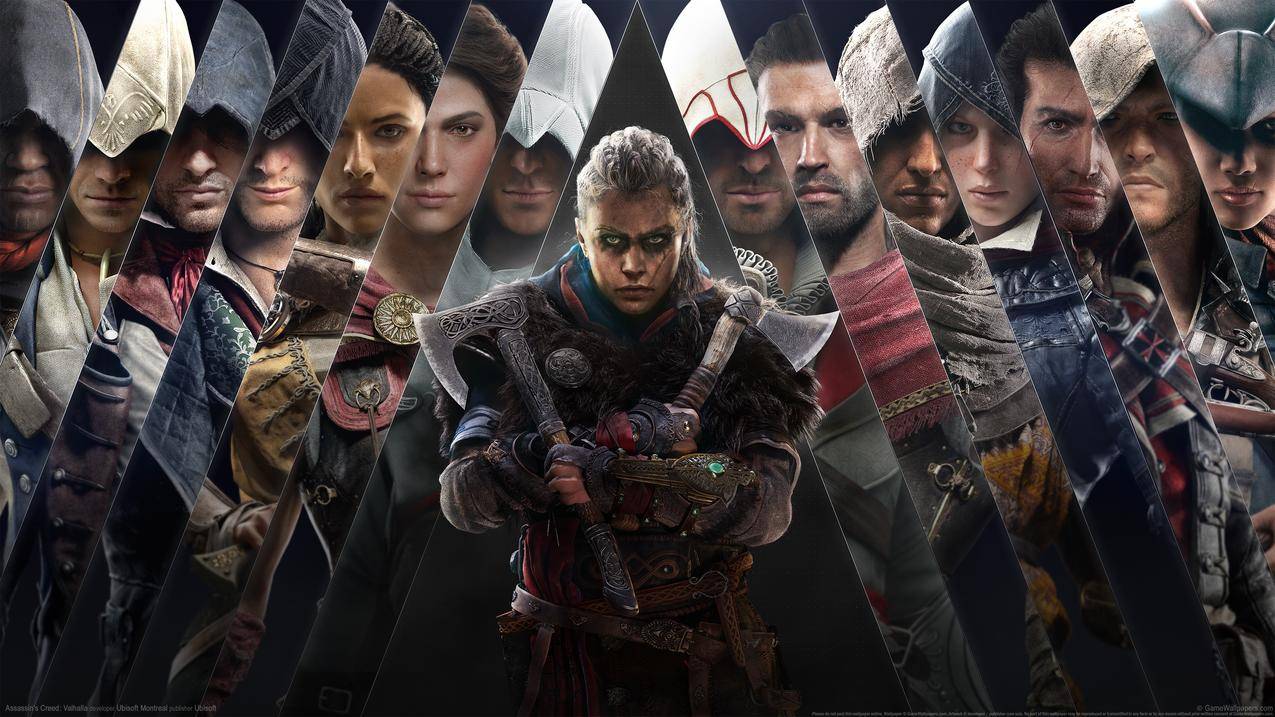 《刺客信条,英灵殿,Assassins,Creed,Valhalla》游戏人物大全4k壁纸