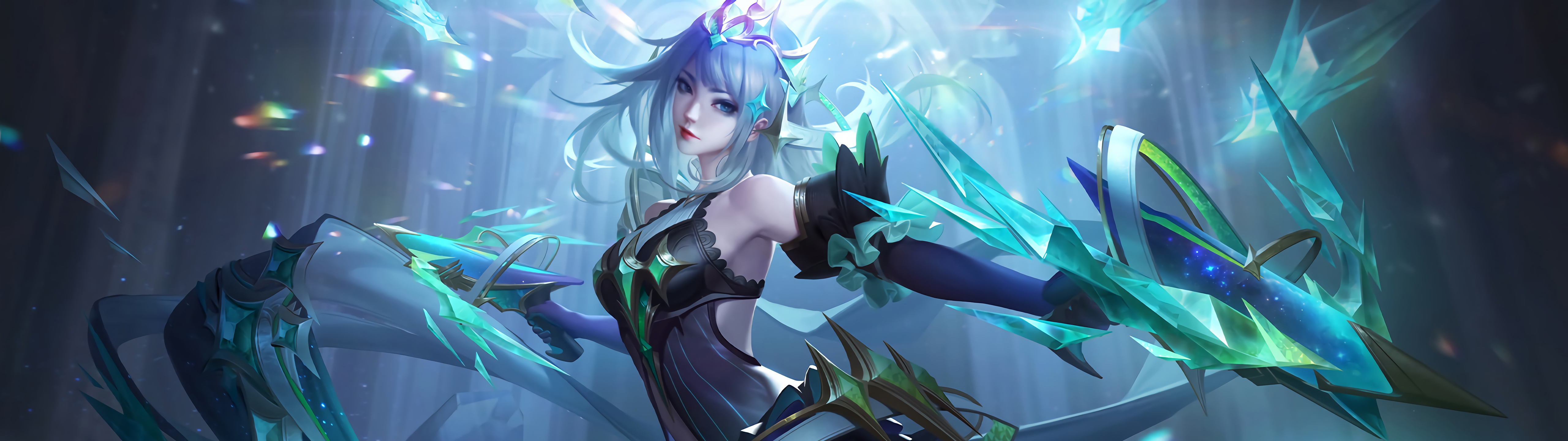启明星使,虞姬,王者荣耀5120x1440双屏壁纸