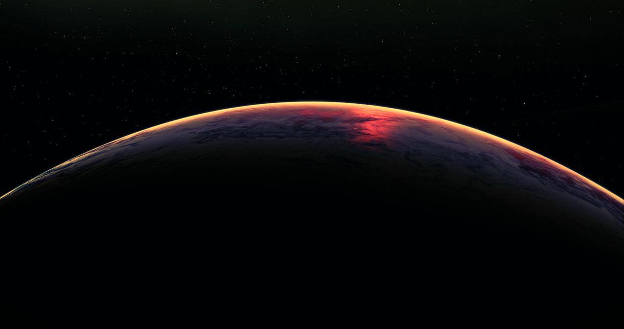 地球,大气,空间,星星,宇宙,4k风景高清壁纸