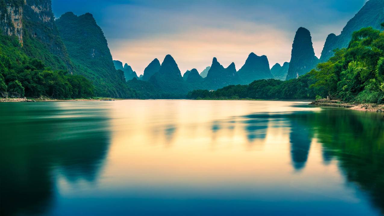 广西阳朔,4k风景高清壁纸