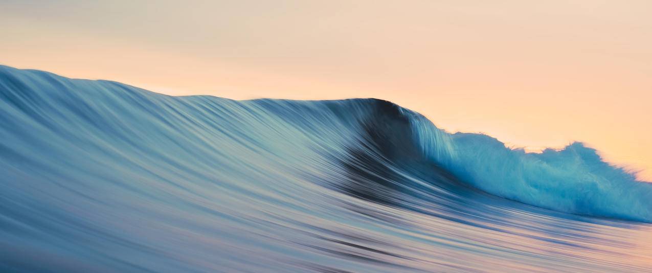 波涛海浪风景3440x1440壁纸
