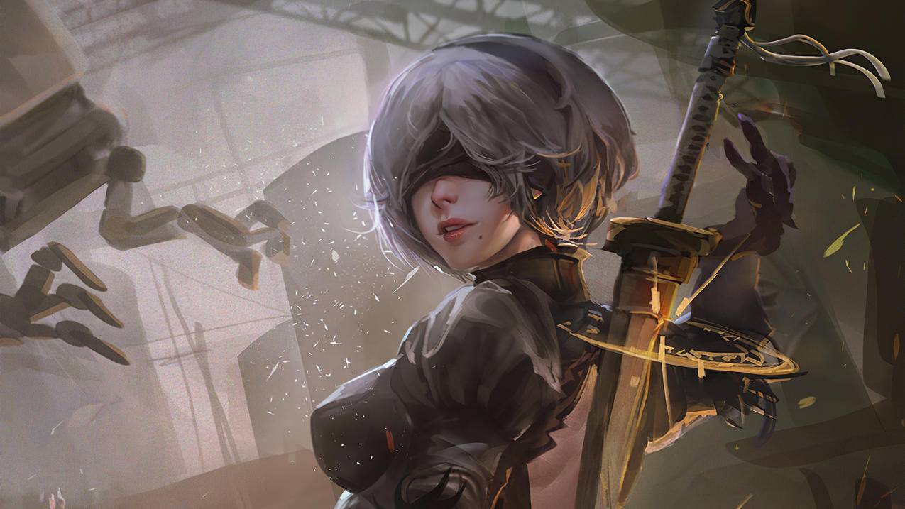 2B《尼尔机械纪元(NieR：Automata)》2020,4K游戏高清壁纸