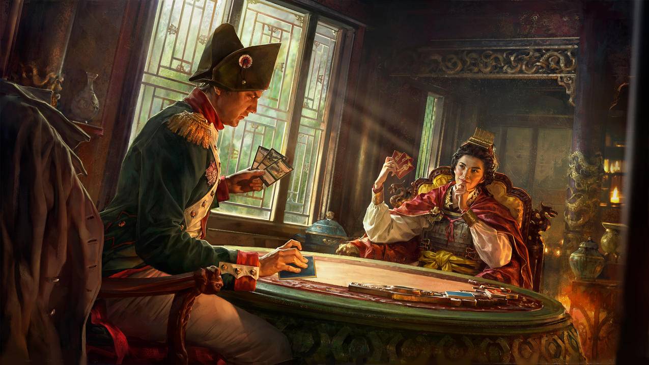 《全面战争英雄传Total,War,Elysium》卡牌,窗,光,女帝,士兵,4K超清游戏壁纸