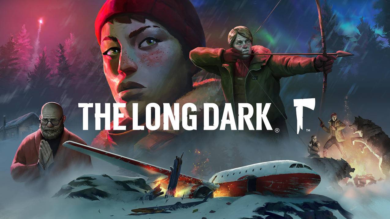 《漫漫长夜The,Long,Dark》雪地,飞机,狼,森林,弓箭,极光,4K超清游戏桌面壁纸